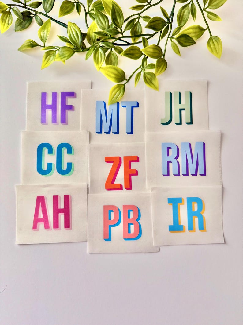 Double Layer Monogram Decal | 3D Shadow Layered Stickers | Personalized Gift Idea | Shadow Block Decals | Custom Initials | Tumbler Decal immagine 3