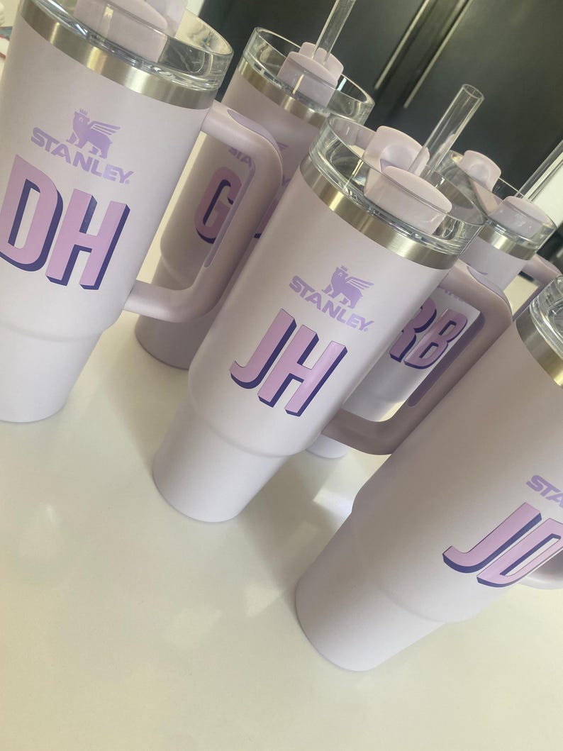 Double Layer Monogram Decal | 3D Shadow Layered Stickers | Personalized Gift Idea | Shadow Block Decals | Custom Initials | Tumbler Decal immagine 12