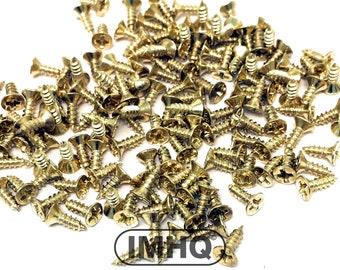 5mm Small self tapping phillips cross head metal screws, gold finish
