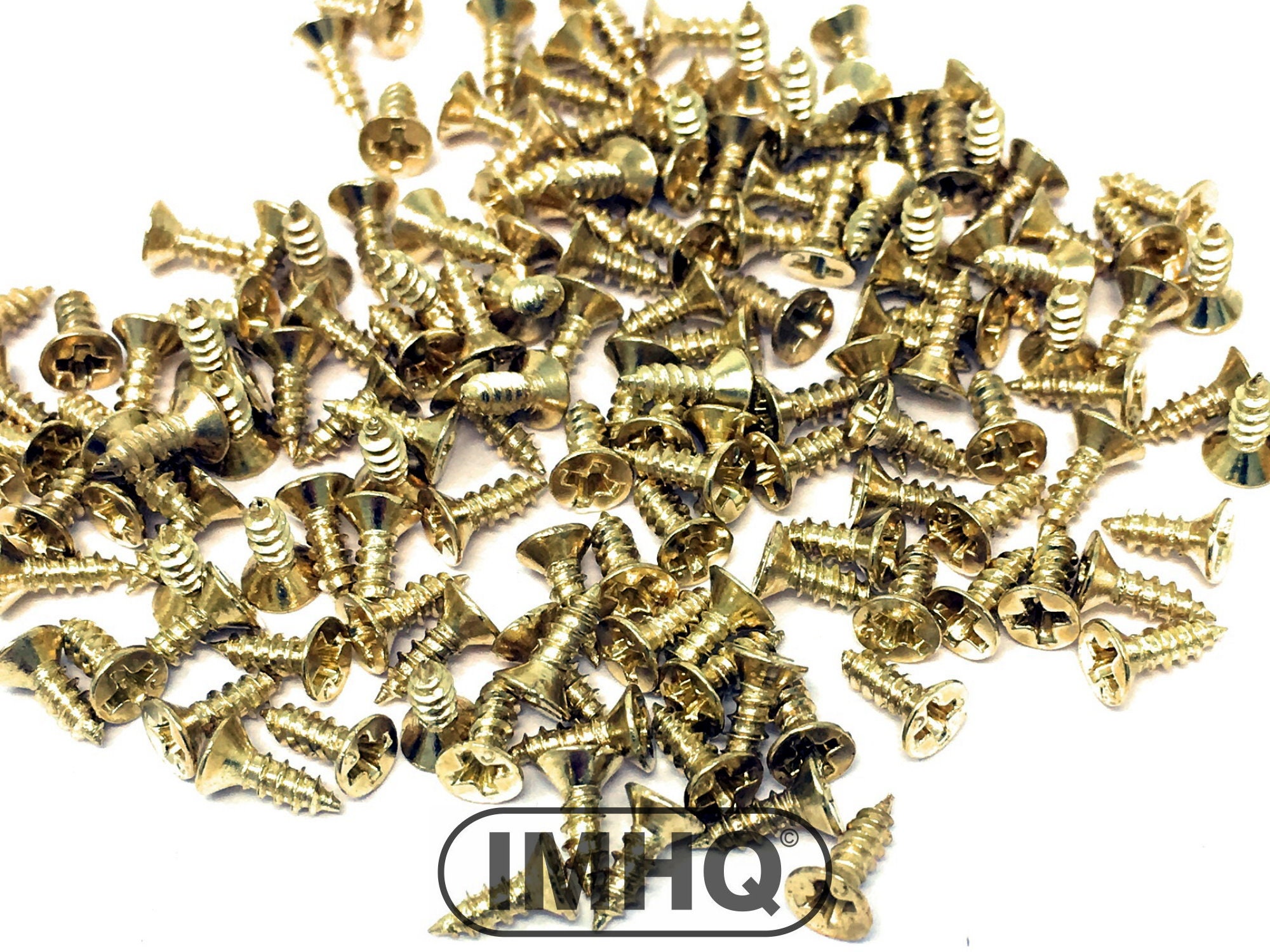 5mm GOLD FINISH SELF TAPPING PHILLIPS CROSS HEAD BRASS SCREWS DOLL HOUSE REPAIR 