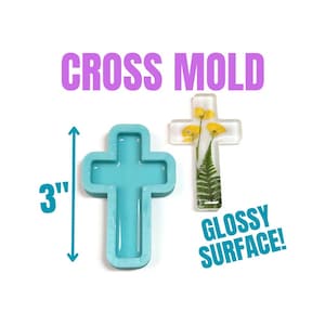 Cross Resin Mold, Christian Cross Unique Resin Keychain Mold, UV Resin Mold, Polymer Clay Mold, Cross Silicone Mold, Epoxy Resin Cross Mold