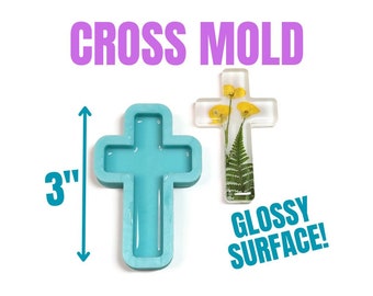 Cross Resin Mold, Christian Cross Unique Resin Keychain Mold, UV Resin Mold, Polymer Clay Mold, Cross Silicone Mold, Epoxy Resin Cross Mold