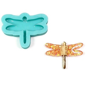 Glossy Dragonfly Resin Mold - Domed Finish Insect Bug Silicone Mold For Resin by Resin Queen Shop