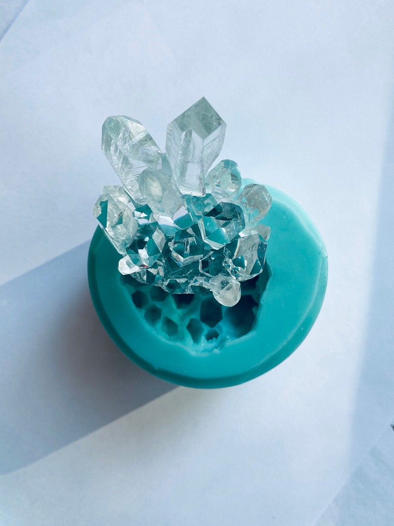 Crystal Cluster Resin Mold Crystal Point Glossy Mold Mould Etsy