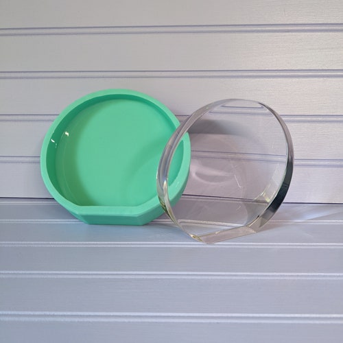 300mm Large Circle Round Resin Tray Mold Silicone Wave Dish Etsy