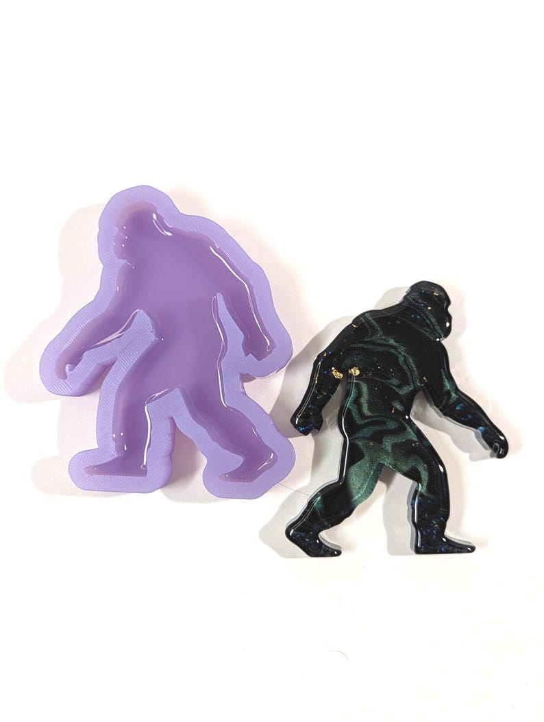 Bigfoot Harzform - gewölbte Abschlusssilikonform für Harz - Sasquatchform Bild 7
