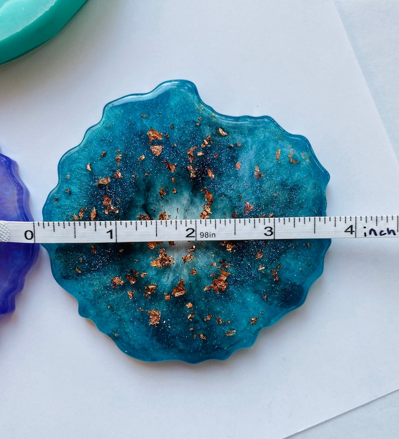 Freeform Geode Coaster Resin Mold Agate Mold Edge Crystal Etsy