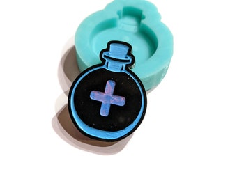 Molde de Resina para Frasco de Poção - Molde para Ímã e Cera Derretida - Molde de Silicone Celestial - Molde Gravado para Resina Epóxi ou UV da ResinQueenShop