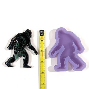 Bigfoot Harzform - gewölbte Abschlusssilikonform für Harz - Sasquatchform Medium - 3.5 inches