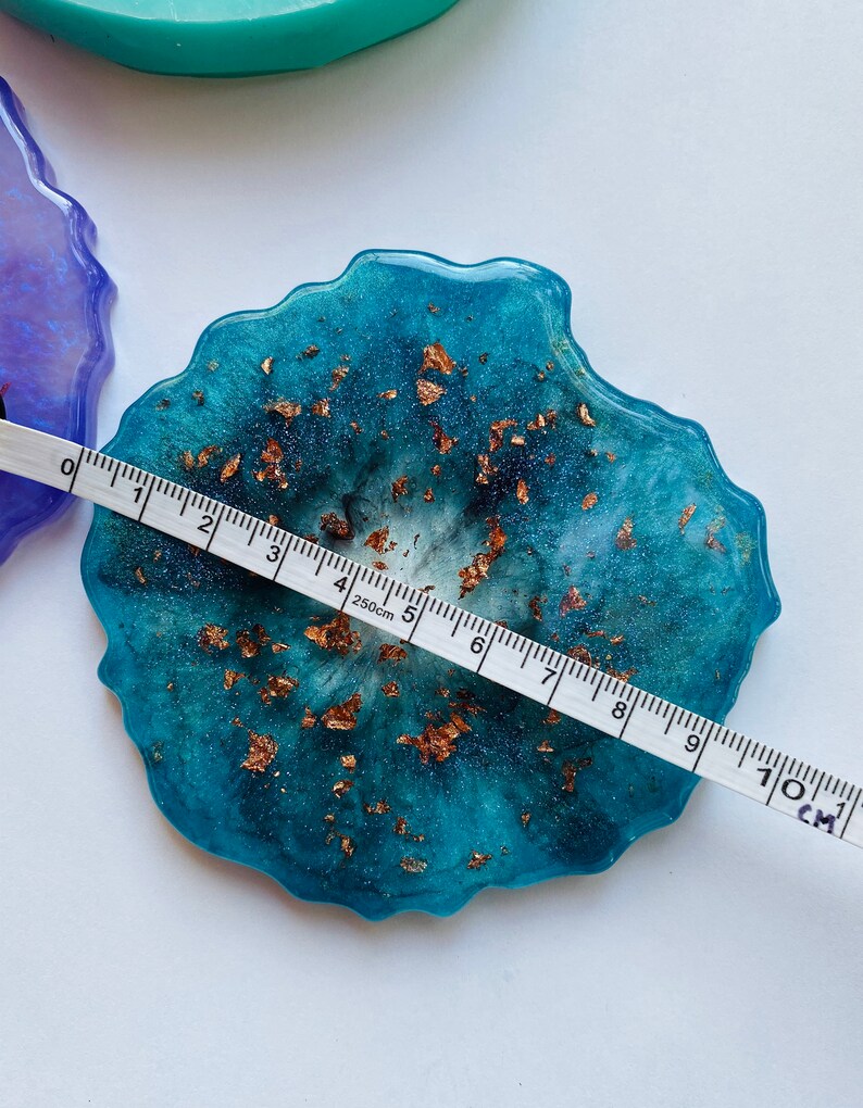 Freeform Geode Coaster Resin Mold Agate Mold Edge Crystal Etsy