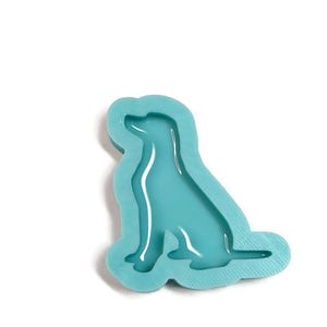 Glossy Dog Resin Mold, Unique Resin Mold, Polymer Clay Dog Mold, UV Resin Mold, Dog Pendant Mold, Dog Keychain Mold