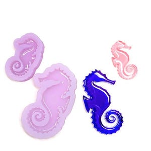 Seahorse Unique Resin Molds - Works Great for Resin, Concrete, Clay, and More! Unique Resin Mold - Seahorse Resin Mold Ocean Theme