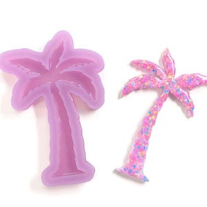 Large Palm Tree Resin Mold - Domed Finish Silicone Mold For Resin and More by Resin Queen Shop