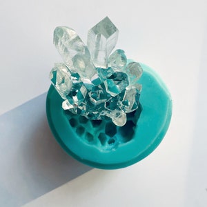 Crystal Cluster Resin Mold - Works Great with Resin, Gypsum, Wax, and More - Made from Premium Platinum Silicone by Resin Queen Shop