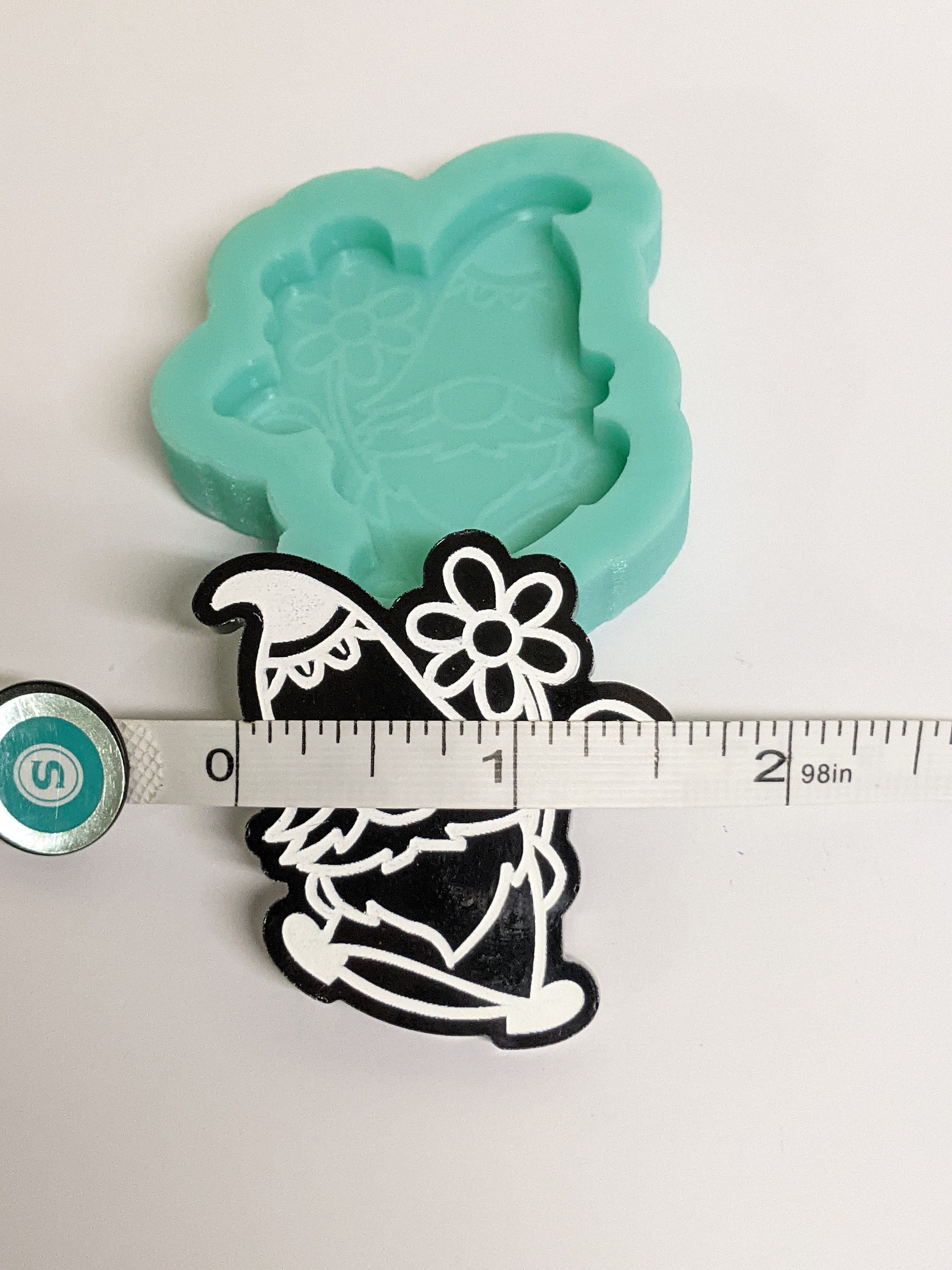 Garden Gnome Resin Mold for Silicone Mold Engraved Etsy