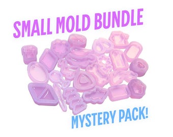 Small Mold Mystery Packs! Resin Mold Bundle, Polymer Clay Molds, Mini Resin Molds, Silicone Mold Pack, UV Resin Molds, Resin Silicon Mold