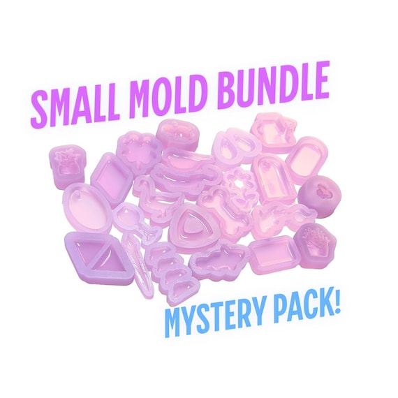 Small Mold Mystery Packs! Resin Mold Bundle, Polymer Clay Molds, Mini Resin Molds, Silicone Mold Pack, UV Resin Molds, Resin Silicon Mold