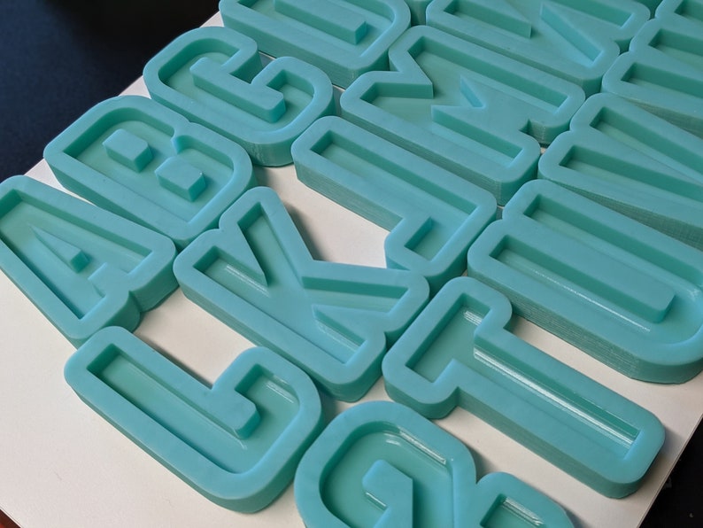 3 Inch Alphabet Letter Molds Alphabet Mold for Resin Wax and Etsy UK