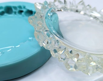 Crystal Cluster Tray - Unique Resin Mold - Works Great with Resin, Gypsum, and More - Made from Premium Platinum Silicone by ResinQueenShop