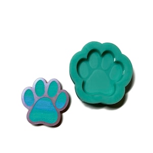 Paw Magnet Resin Mold - Magnet and Wax Melt Mold - Dog Cat Paw Print Silicone Mold - Engraved Mould for Epoxy or UV Resin by ResinQueenShop