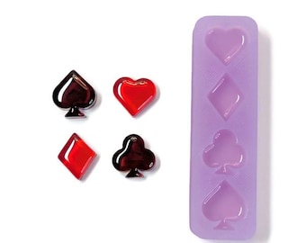 Card Suits Silicone Mold – Poker Resin Art