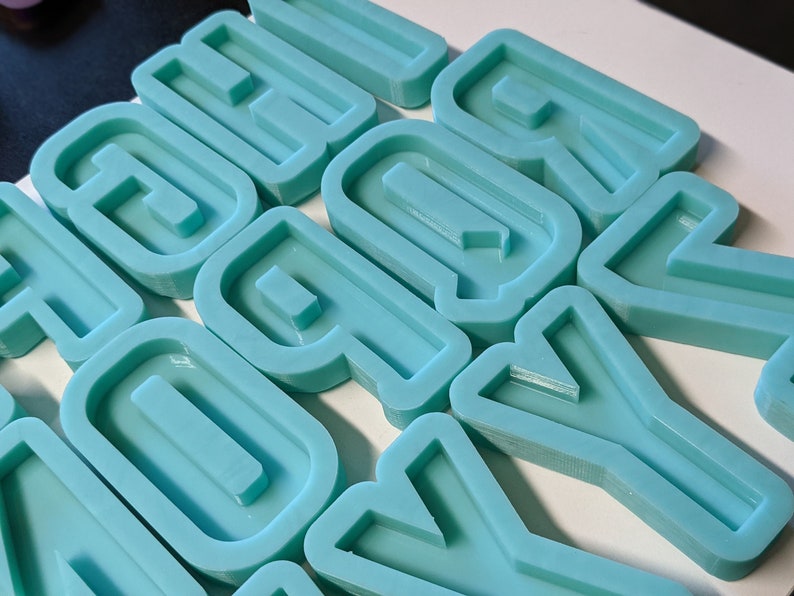 Alphabet resin molds Clearance