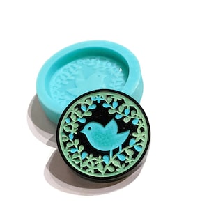 Bird and Vines Resin Mold - Magnet and Wax Melt Mold - Nature & Animals Silicone Mold for Epoxy or UV Resin by ResinQueenShop