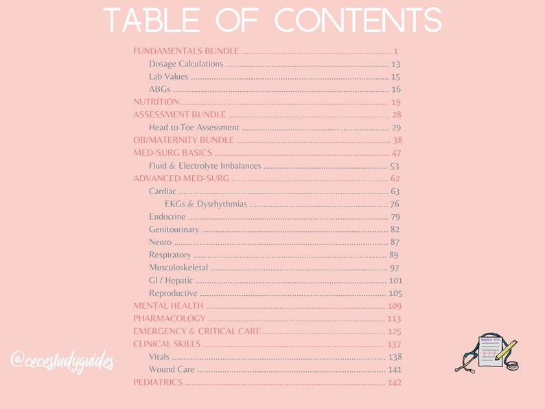 DIGITAL - Complete Study Guide Bundle for Nursing Students - Nursing Notes image 9