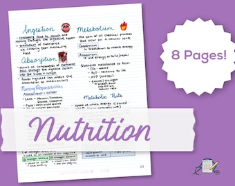 Nutrition Study Guide