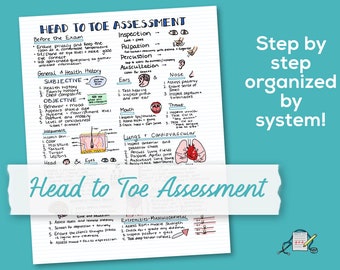 Head to Toe Assessment - Study Guide for Nursing Students - Nurse Health Assessment Notes