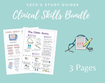 Clinical Skills Bundle - 3 Pages