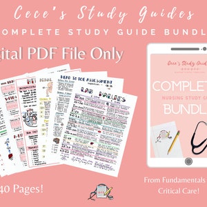 DIGITAL - Complete Study Guide Bundle for Nursing Students - Nursing Notes image 2