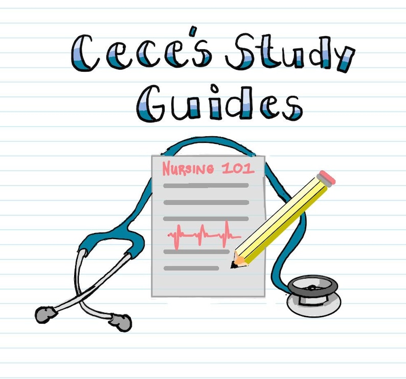 May include: A hand-drawn illustration of a stethoscope, a pencil, and a sheet of paper with the text "Nursing 101" and a red EKG line. The image is on a white background with blue lines.