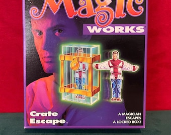 TENYO MB - Vintage Milton Bradley Magic Works ~ Crate Escape (1990s Collectible)