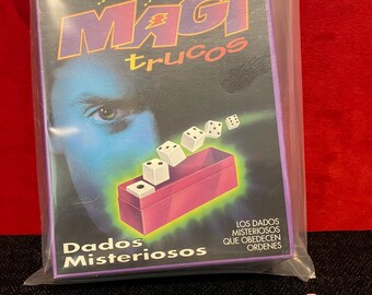 TENYO Magi Trucos | Mystery Dice T-72 Scarce Spanish Edition | Magi Trucos Dados Misteriosos | Sealed Vintage (NOS 1976)