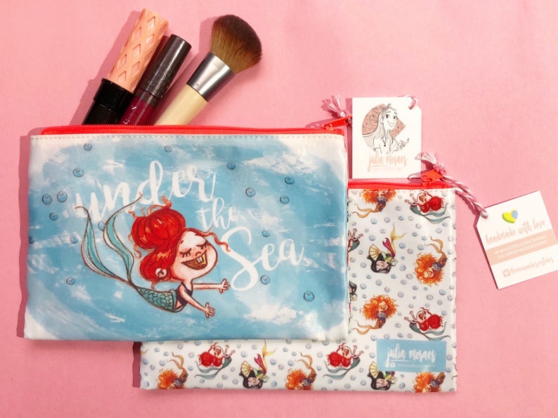 Ariel Under The Sea Zipper Pouch
