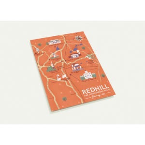 Postal ilustrada del pintoresco Redhill Town (paquete de 10)
