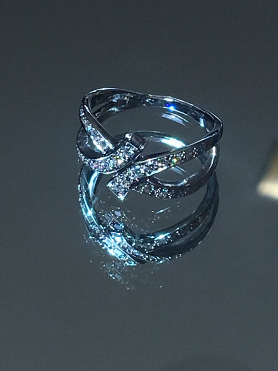 Ladies 14 kt. White Gold Diamond Ring - image 1
