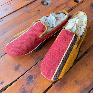 SIZE 45 / US 12, All handmade  Kilim Shoes for men, Vintage Kilim shoes, Loafers Men shoes, Slip-on shoes men, Leather shoes men,