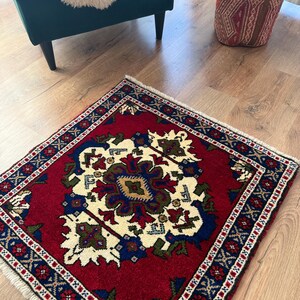 vintage mini rug, Anatolian rug, Home decor rug, vintage rug, door rug, Turkish rug, 66x69cm