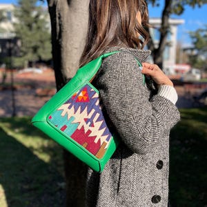 Kilim bag, leather bag, Kilim bags, Crossbody bag, Vintage Kilim and Genuine Leather, Vintage Kilim bag, Gift for her