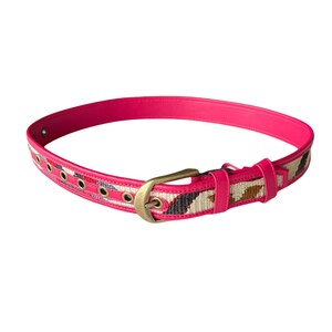 Vintage Kilim belt, Small size, Kilim leather belt, Unique belt, Christmas gift