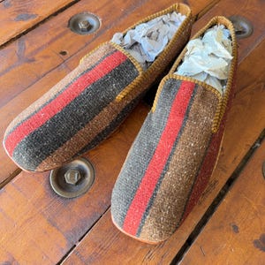 SIZE 47 / US 14, All handmade  Kilim Shoes for men, Vintage Kilim shoes, Loafers Men shoes, Slip-on shoes men, Leather shoes men,