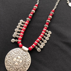 Tribal necklace/Ethnic necklace/Boho necklace/Tribal jewelry/Ottoman necklace/Antique necklace/Bohemian necklace/ Statement necklace/Bib