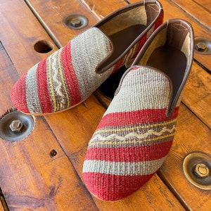 SIZE 44/US 11, All handmade  Kilim Shoes for men, Vintage Kilim shoes, Loafers Men shoes, Slip-on shoes men, Leather shoes men,
