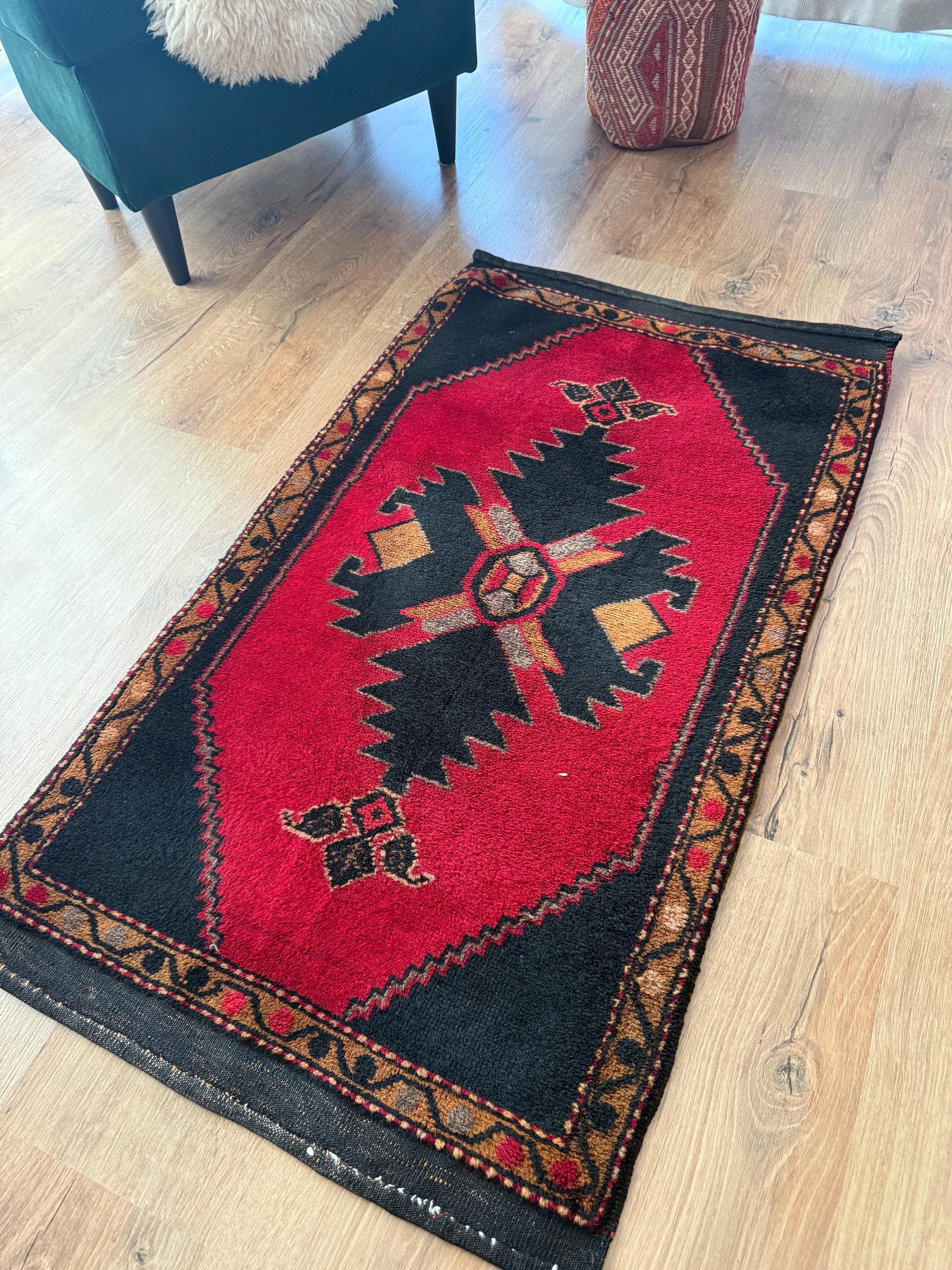 Vintage Wool Anatolian Rug, Small Turkish Rug (95 X 50) - Etsy Canada