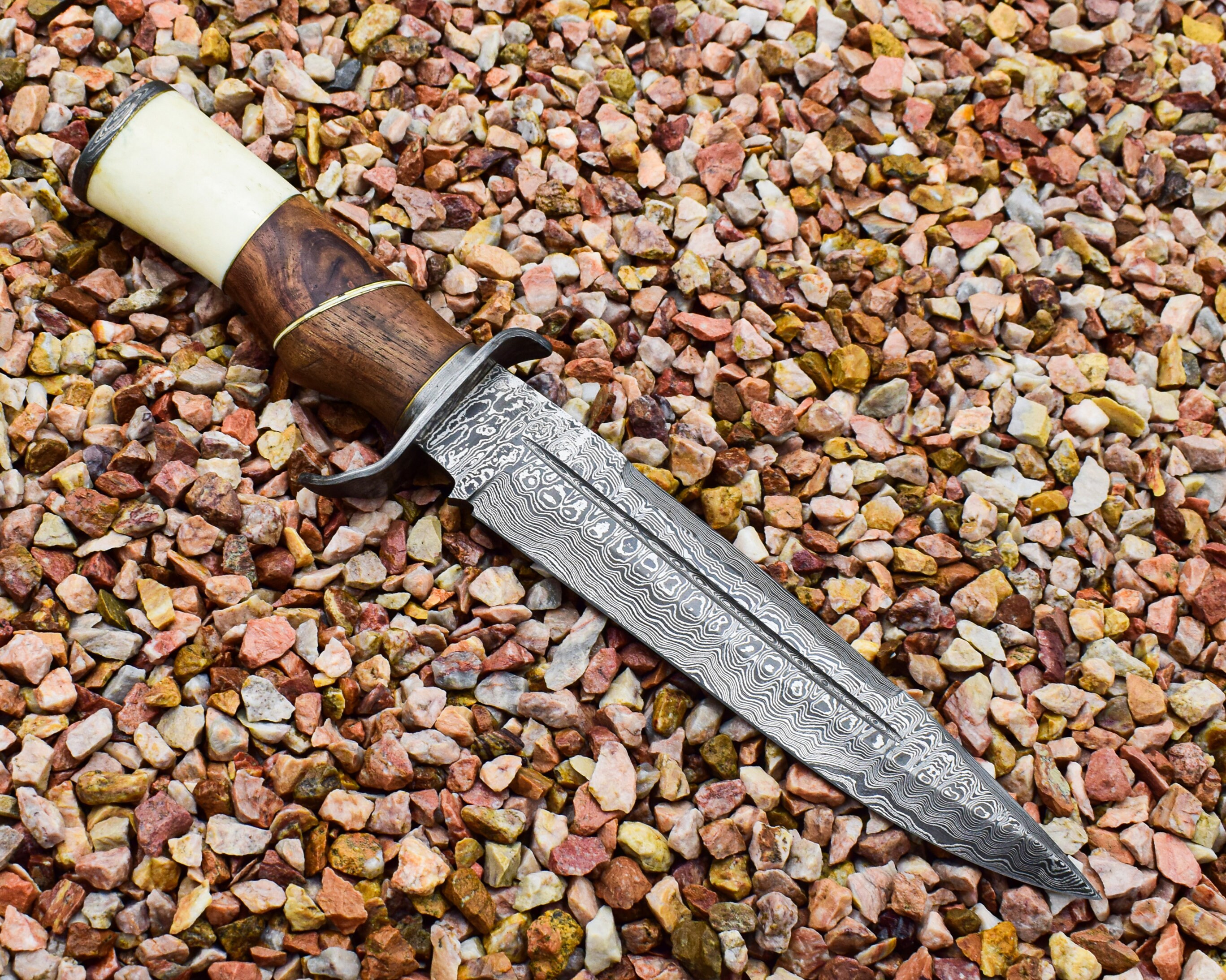 STAGHORN USA Damascus Steel Handmade 13 Inch Knife Etsy