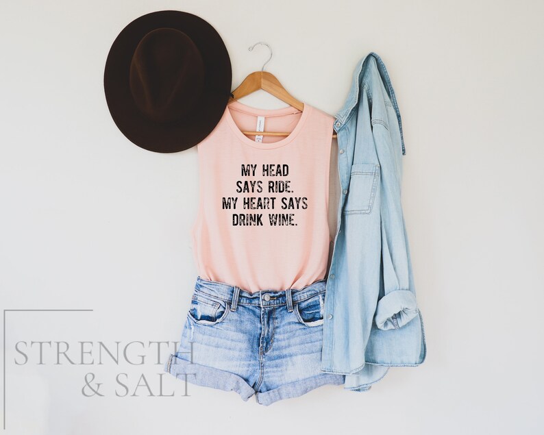 Women/'s Workout Shirt Gym Shirt Indoor Cycling Tank Cycling Tank Heart Says Ride Workout Tank Cycling Shirt Fitness Shirt