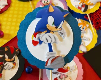Sonic And Friends Cupcake Toppers