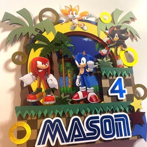 Sonic the Hedgehog Cake Topper